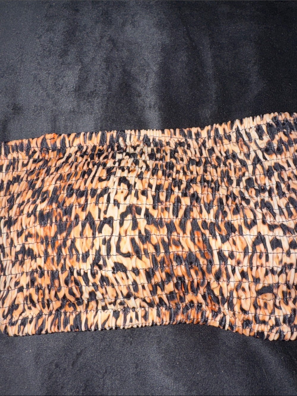Victorias Secret Swim Leopard Print Tube Top Removable Straps Size XL Resort Sun - Picture 3 of 12